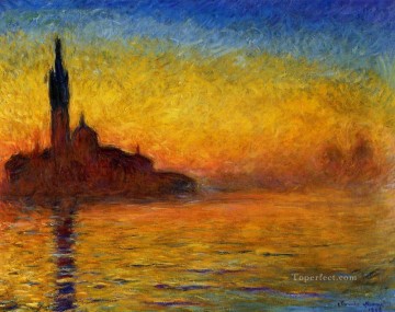 Venecia clásica Painting - Crepúsculo Claude Monet Venecia
